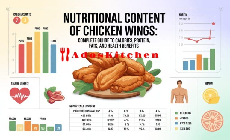 nutritional content of chicken wings