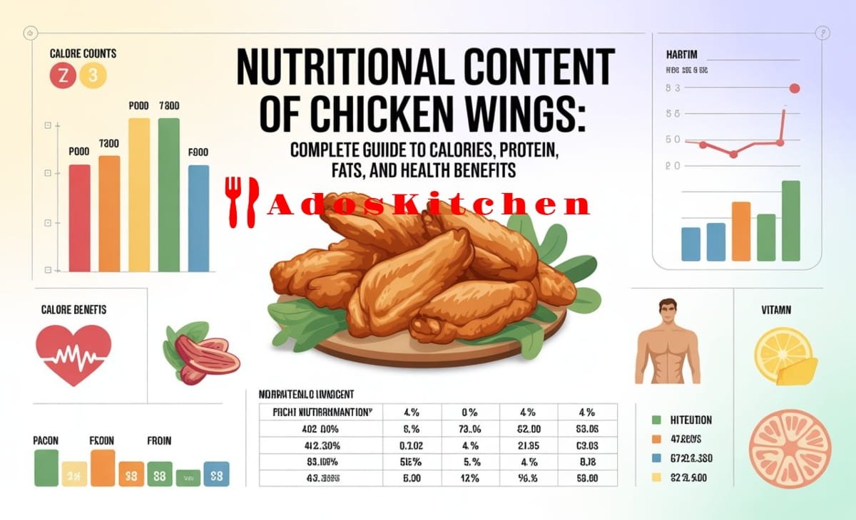 nutritional content of chicken wings